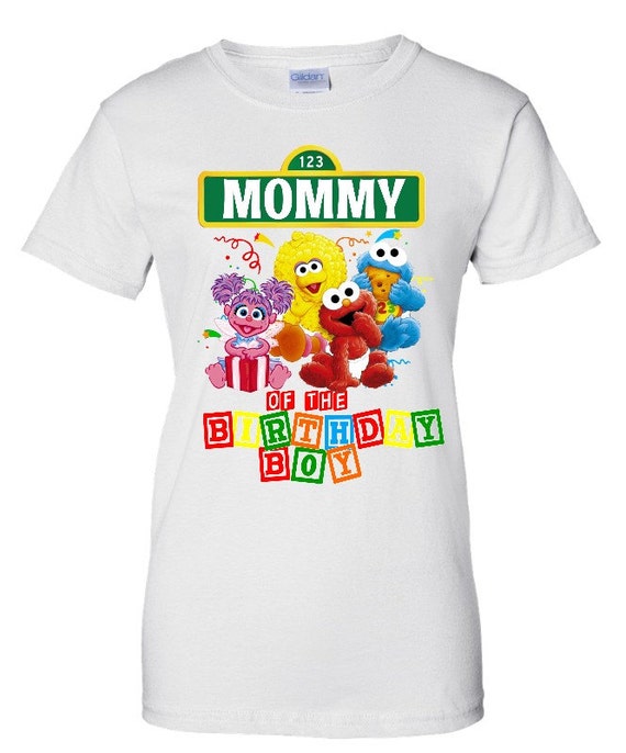 sesame street personalized birthday shirts