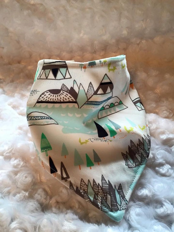 Custom WaterproofReversible Bandana Bib // by KaidenDesigns