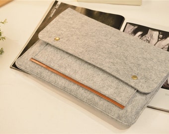 Large Flap Felt Macbook Air 11 inch Case , 11 inch Macbook Air Case , Macbook 11” Case , Macbook 11 Case, Macbook 11 inch Case #217