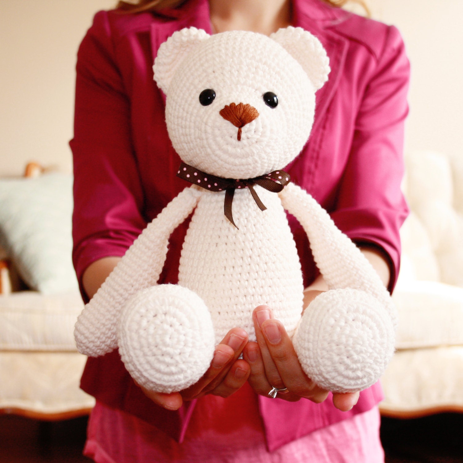 big teddy bear for newborn