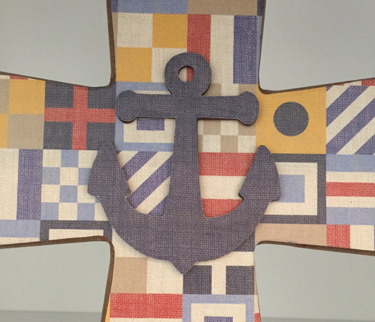 Nautical Cross Nautical Nursery Anchor Cross Decorative