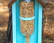 Popular items for wine bottle bird feeder on Etsy