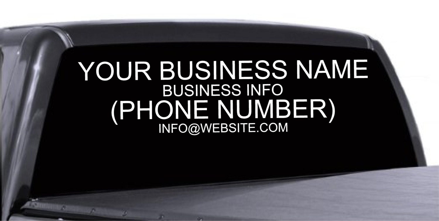 Business Window Decals