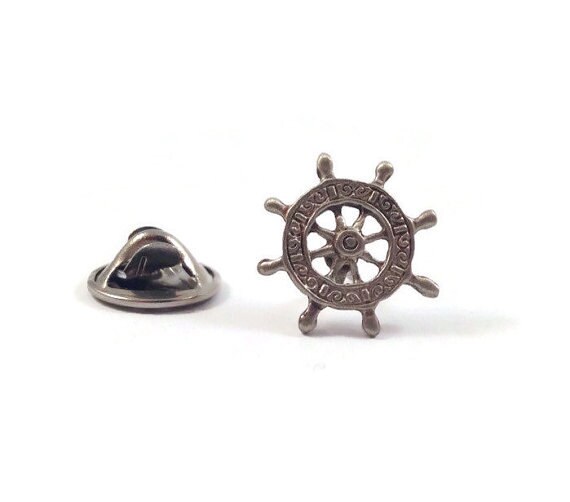 Lapel Pin Ship Wheel Nautical Jewelry Jewelry For Him
