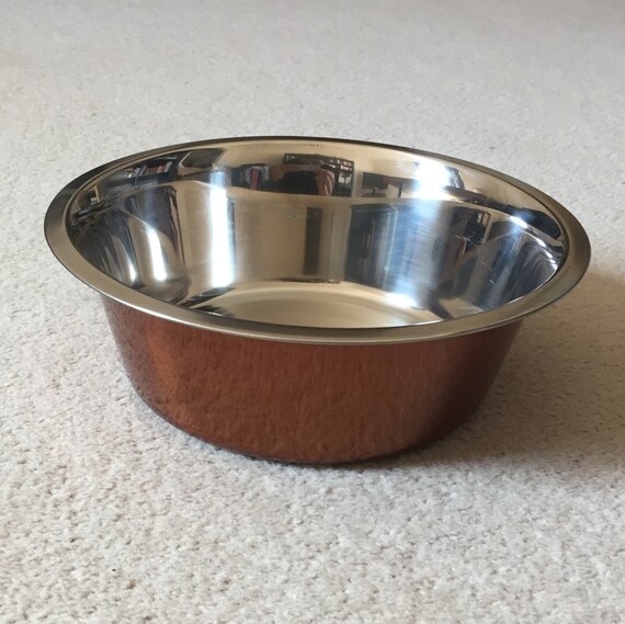 Premium copper dog bowls by Bertiesbowls on Etsy