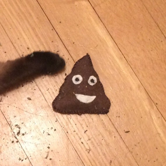 Handmade Catnip Poop Emoji Toy by AmandaNCats on Etsy
