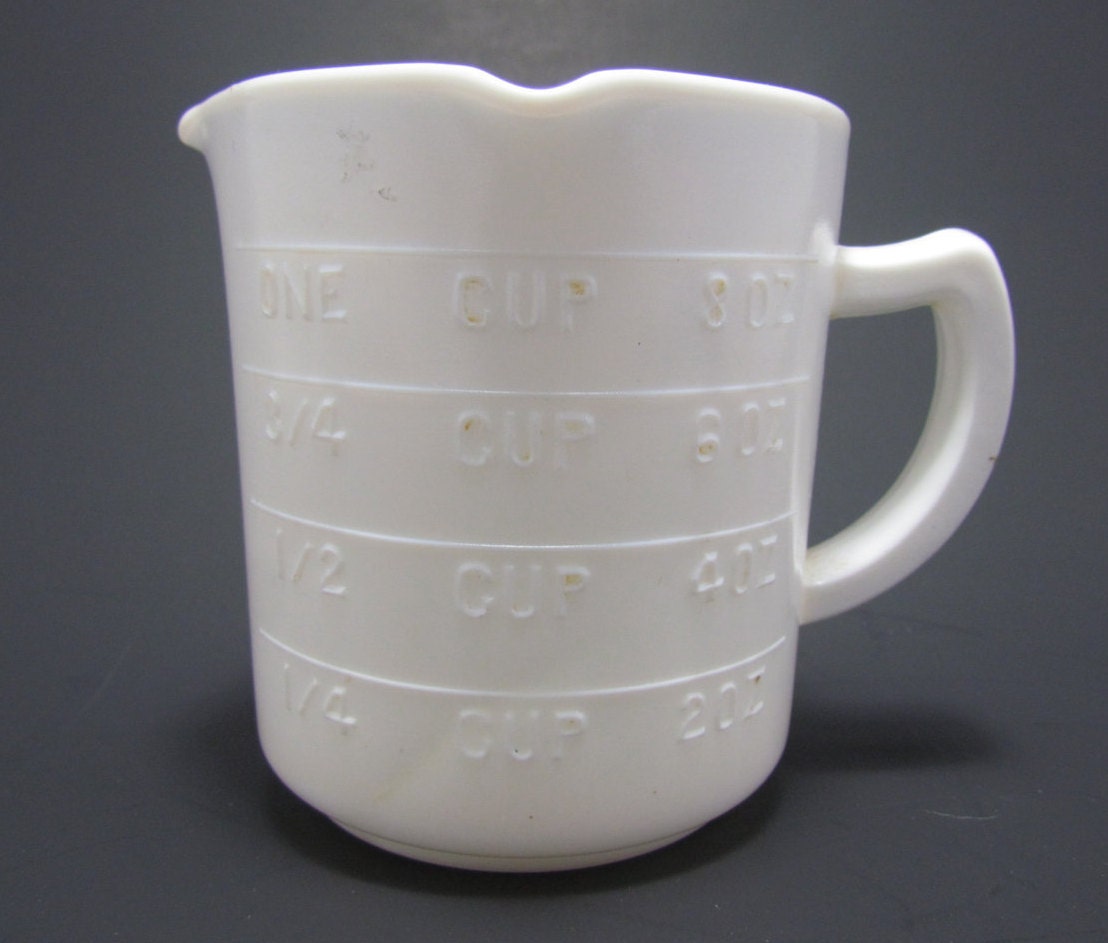 3 Spout Milk Glass Measuring Cup By Vintageetcetc On Etsy 0197