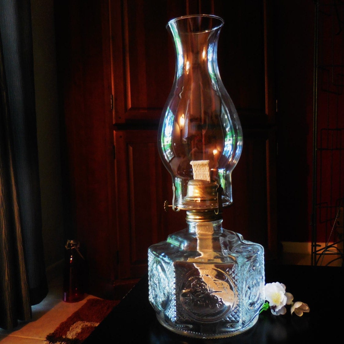 KEROSENE LAMP LANTERN Light Hurricane Lamp Rustic decor