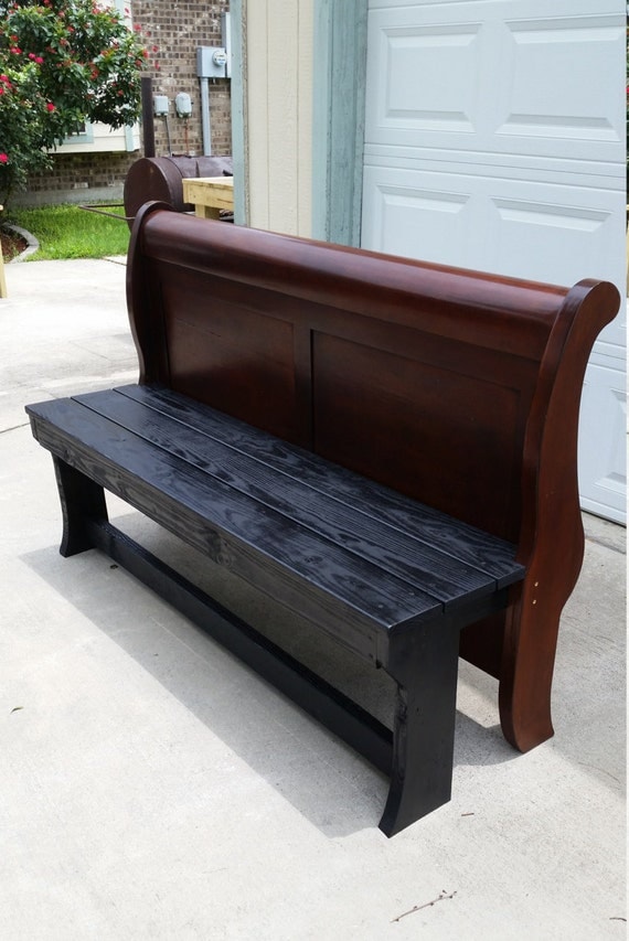 Items similar to Repurposed Headboard Bench on Etsy