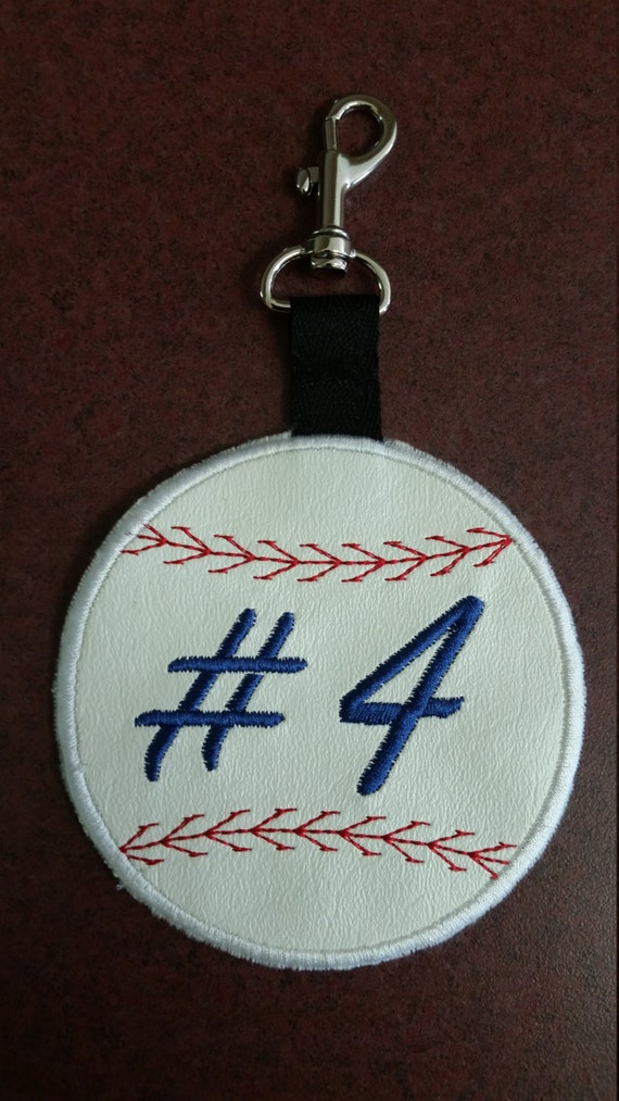 Baseball Bag Tag Personalized Luggage Tag