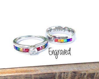 pride wedding rings