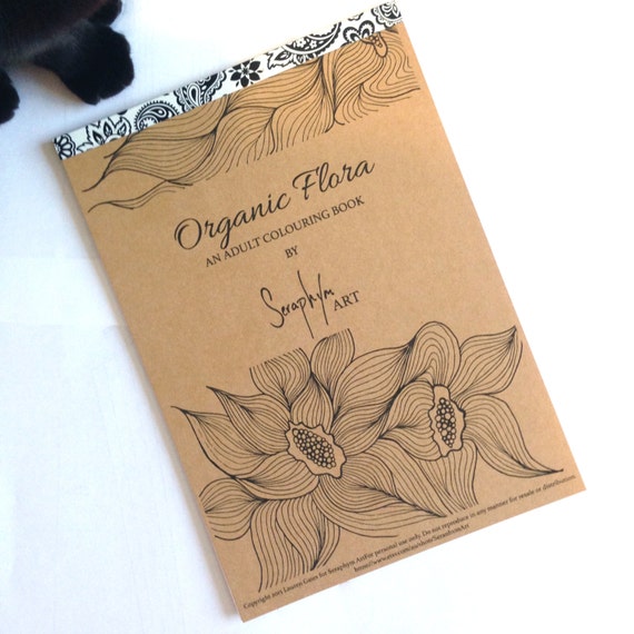 Colouring Book for Adults ORGANIC FLORA Advanced by ...
