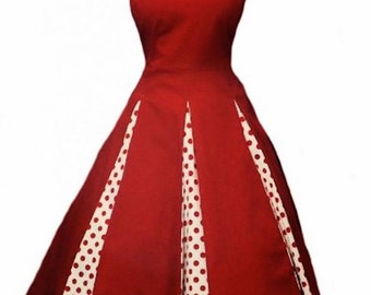 Elizabeth Stone, 'Roseta' Full Circle Rockabilly Swing Pin Up Plus Size Party Dress