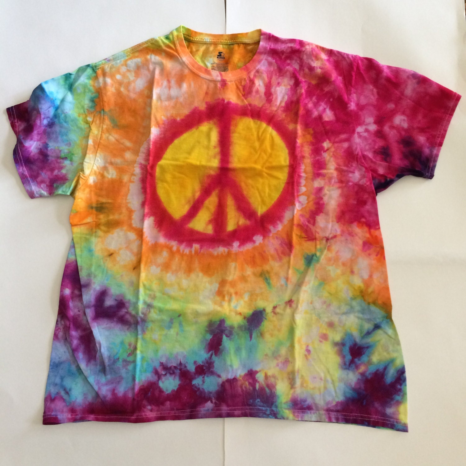 peace sign tie dye t-shirt by live2tiedye on Etsy