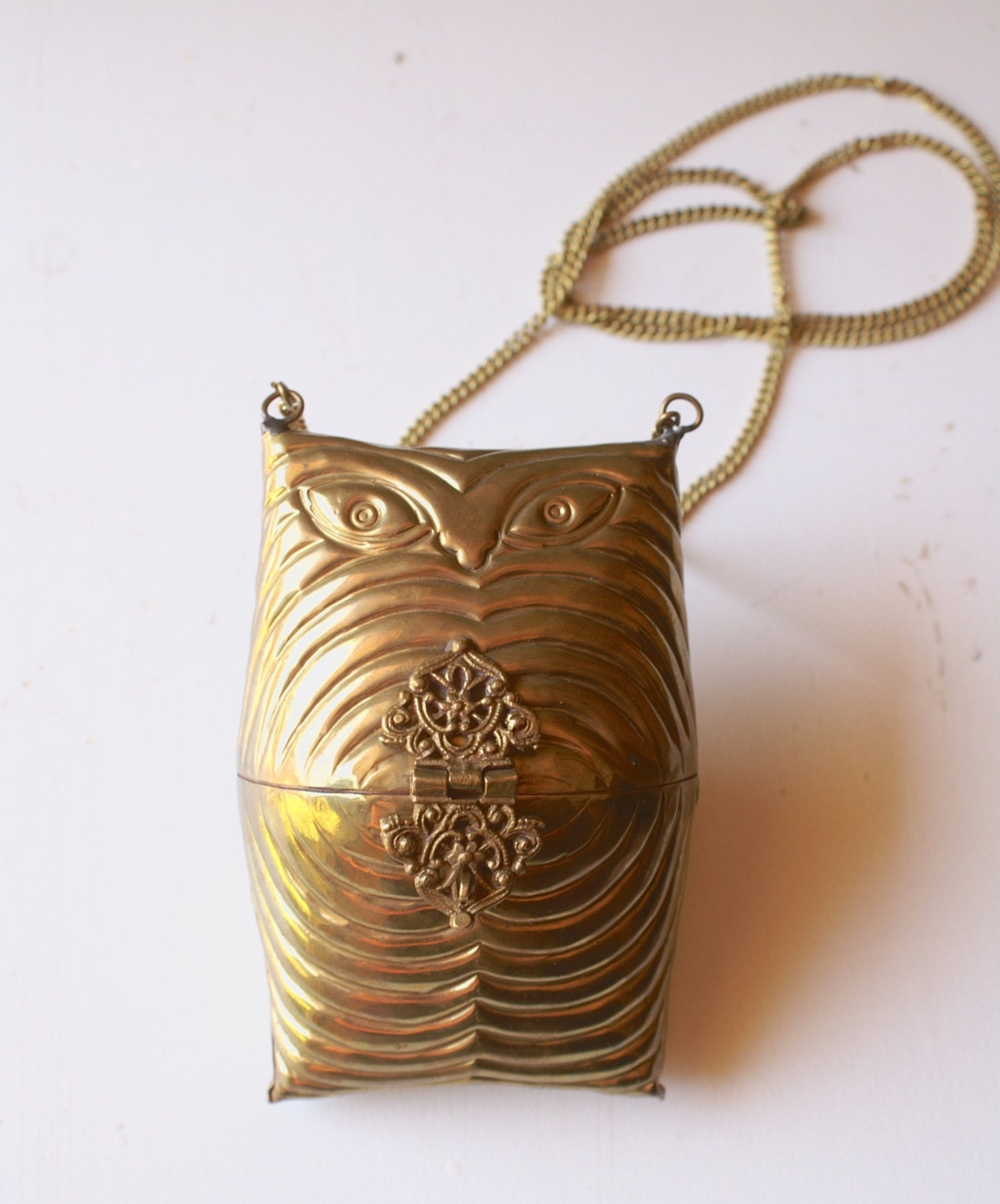 vintage brass purse