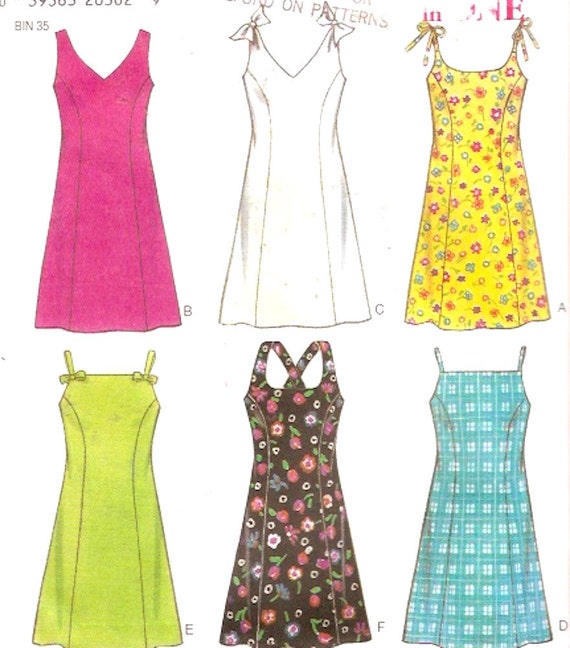 Summer casual dress sewing pattern multi size 6 styles sewing
