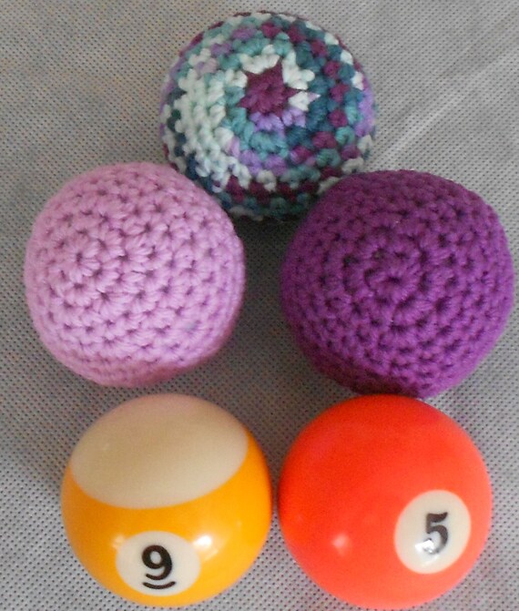 Soft Juggling Ball Set Cotton Crocheted Juggling Balls Indoor