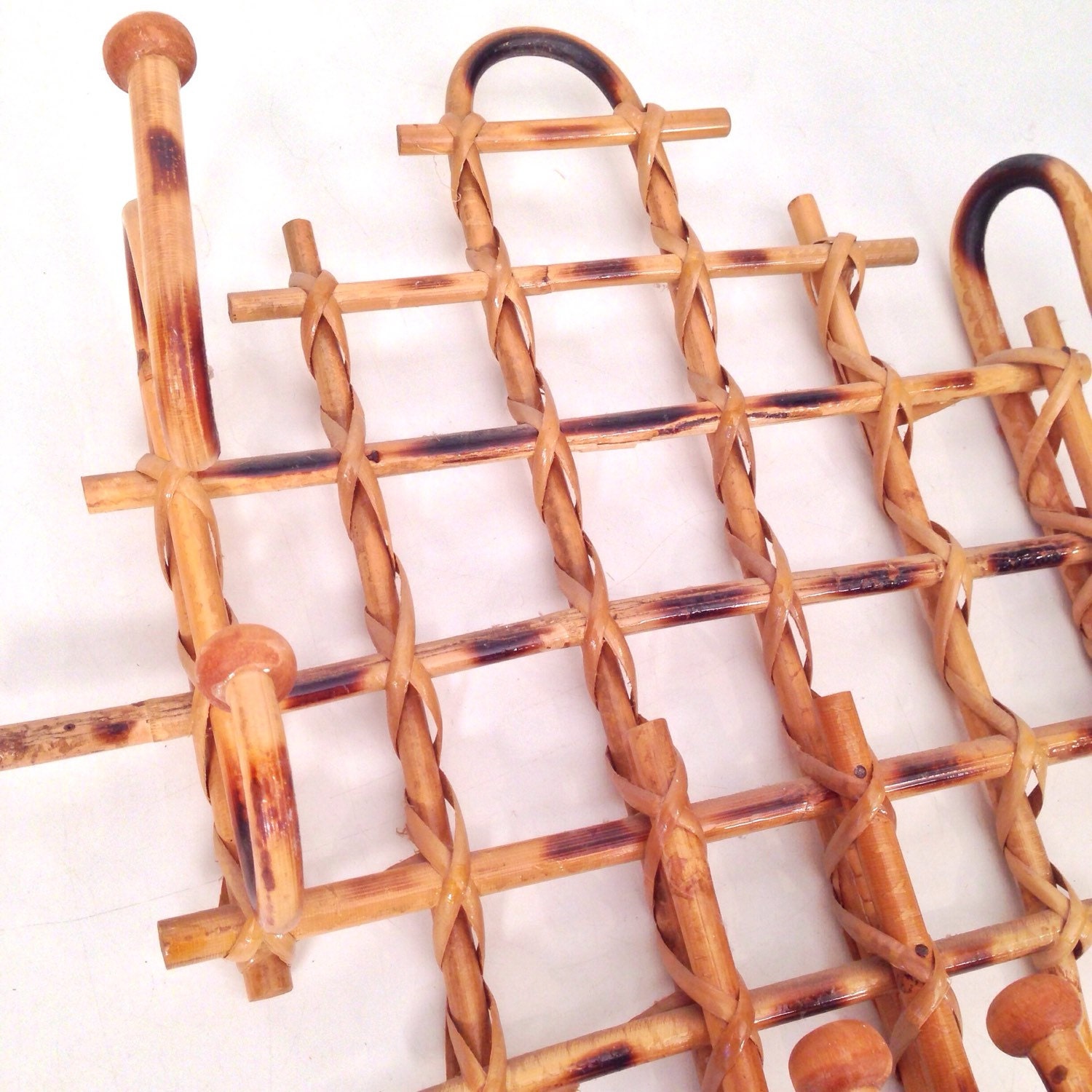 vintage bamboo rack wall storage rack Haute Juice