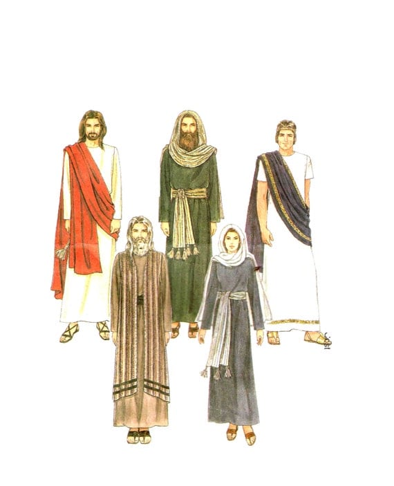 Jesus Mary and Apostles Biblical Reenactment Costume McCalls