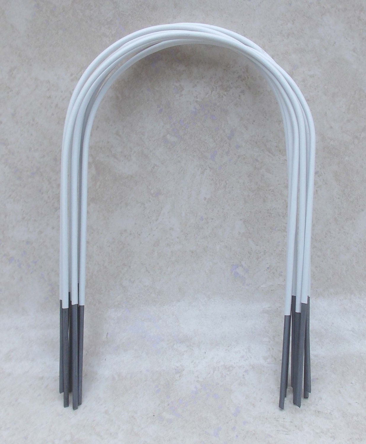 Croquet WICKETS HOOPS Set of 9 Heavy 9 Ga. Steel White Plastic