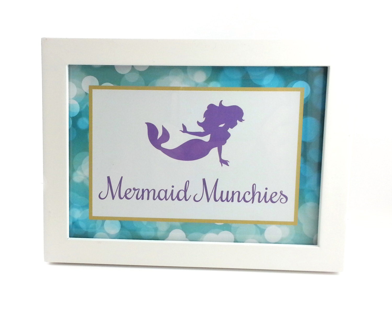 sign mermaid birthday 21st Mermaid Sign Mermaid Party by Birthday Sign