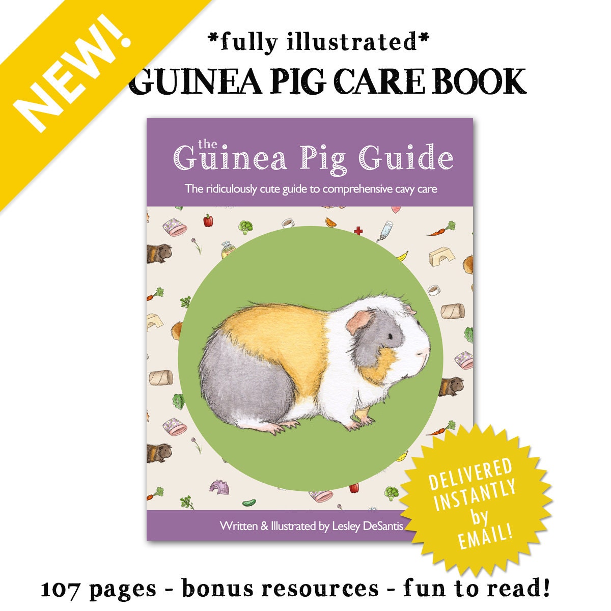 The Guinea Pig Guide guinea pig care book PDF over 100