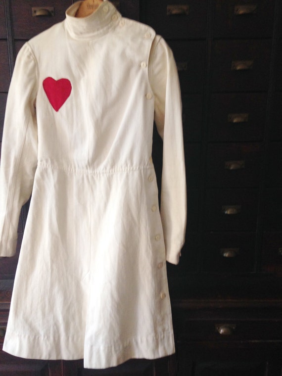 antique fencing costume dress with heart Grasson & Sons Hamden CT