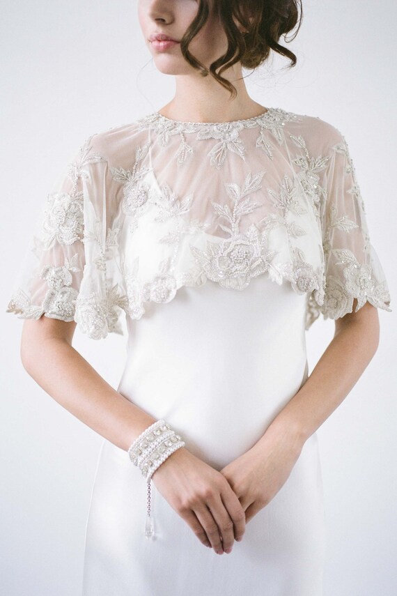 bridal cape cover up