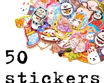 50 Kawaii Stickers, Surprise Mix
