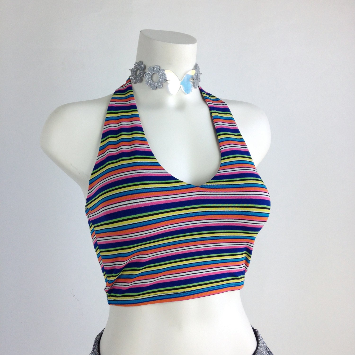 halter top rainbow