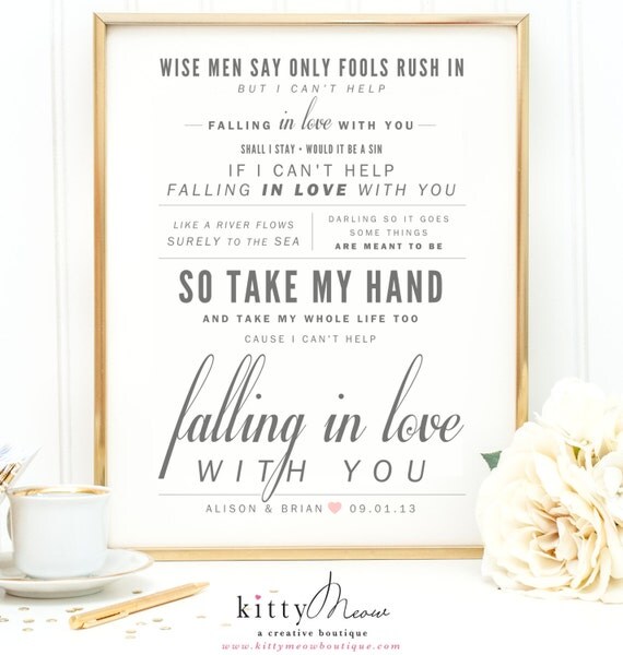 Ingrid Michaelson / Elvis Presley Can't Help by KittyMeowBoutique