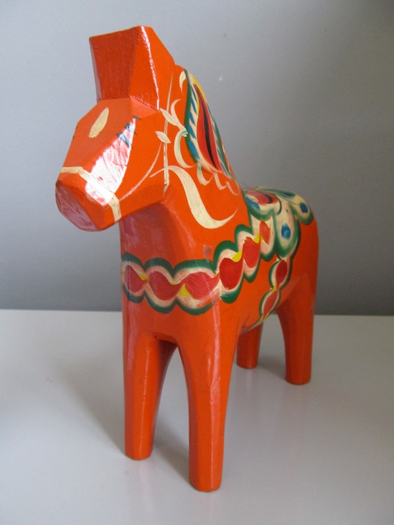 Vintage Swedish Mora Dala Horse Nils Olsson Scandinavian Akta