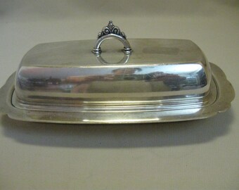 Silver Plate Butter Dish #70 With Lid B Altman & Co 1865-1989