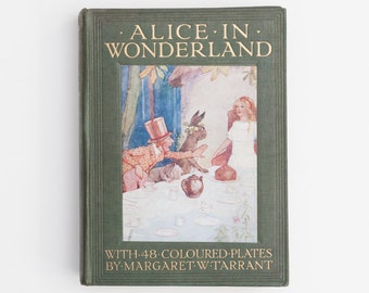 Items similar to Original Vintage c1920s Alice in Wonderland Color ...