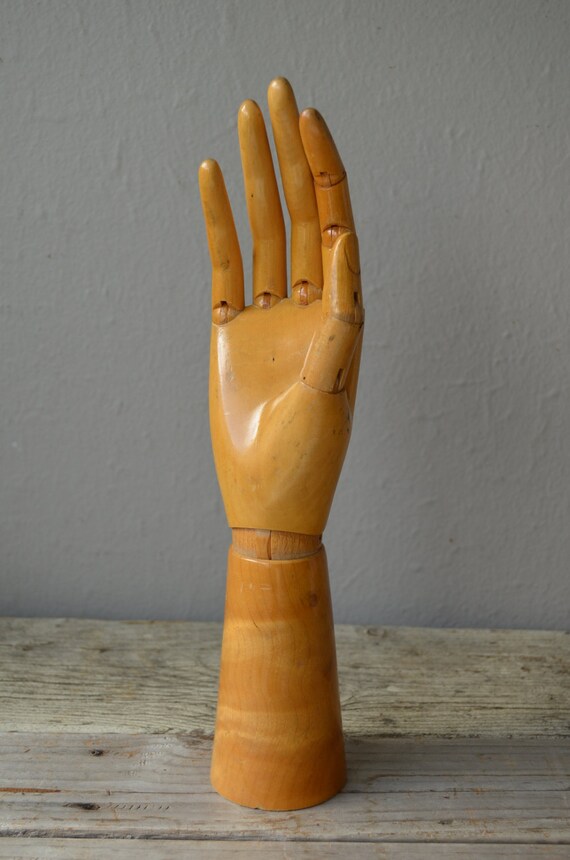 Antique Articulated Hand by housewarming101 on Etsy