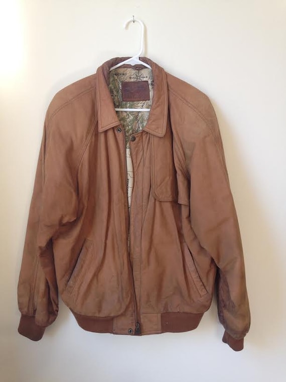 Vintage Brown Leather Marlboro Jacket by TellShannon on Etsy