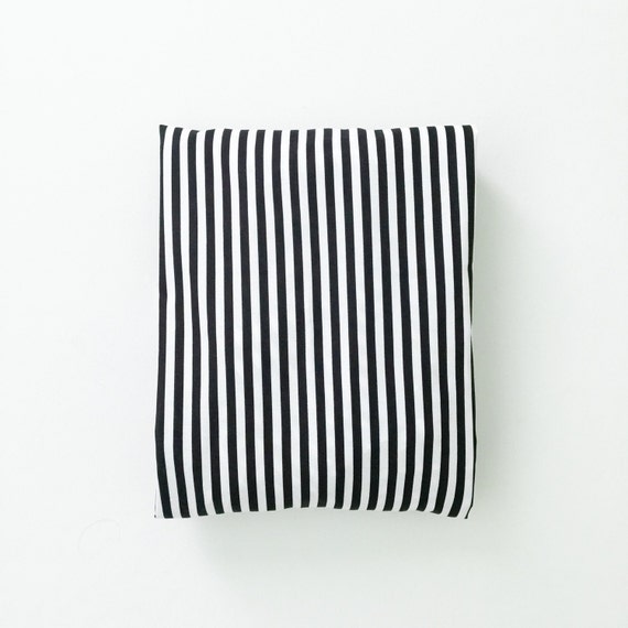 Crib Sheet Black Stripes. Fitted Crib Sheet. Baby by Iviebaby