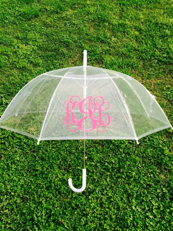 Monogrammed Umbrella Personalized Umbrella by customvinylbydesign