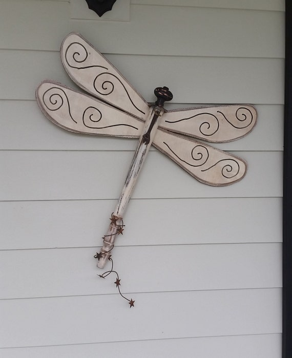 Table Leg Spindle Dragonfly Wall or Garden by