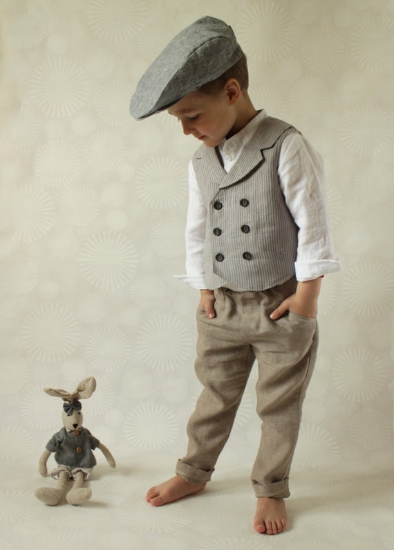 Wedding party ring bearer boy suit