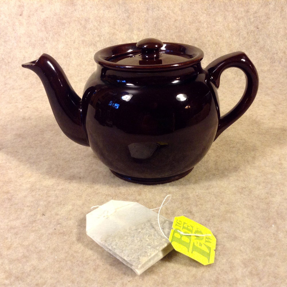 Vintage Sadler Brown Teapot Made in England Single Serve