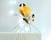 Needle Felted Butterfly - Needle Felt Yellow Butterfly - Summer Celebrations - Home Decoration