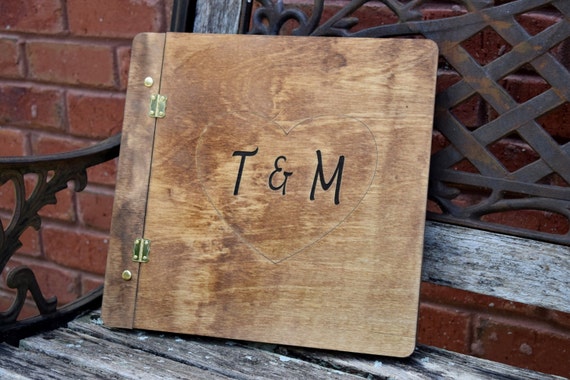 Rustic Wedding Guest Book - Wood Guest Book - Engraved Guest Book - Wedding Guest Book - Wood Wedding Guest Book - Guest Book Ideas by CountryBarnBabe