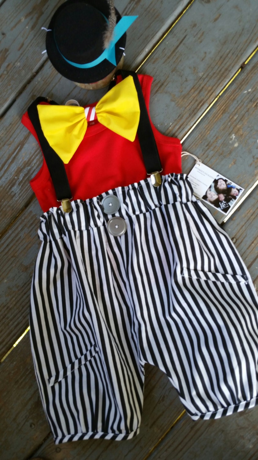 Boys Circus Outfit Baby Clown Costume 4 piece Boys 1st