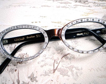 1960s vintage cat eye glasses frame new old stock
