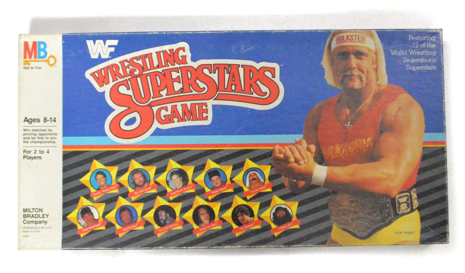 Vintage 80s WWF Wrestling Superstars Game Board Game