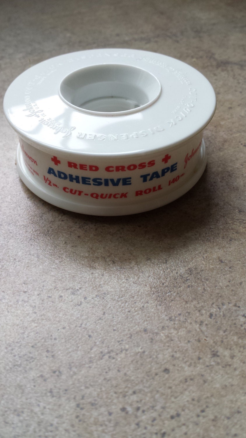 Vintage Johnson & Johnson Cut Quick Tape Dispenser