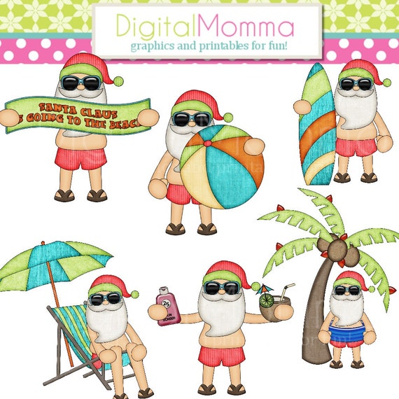 free clipart christmas in july - photo #48