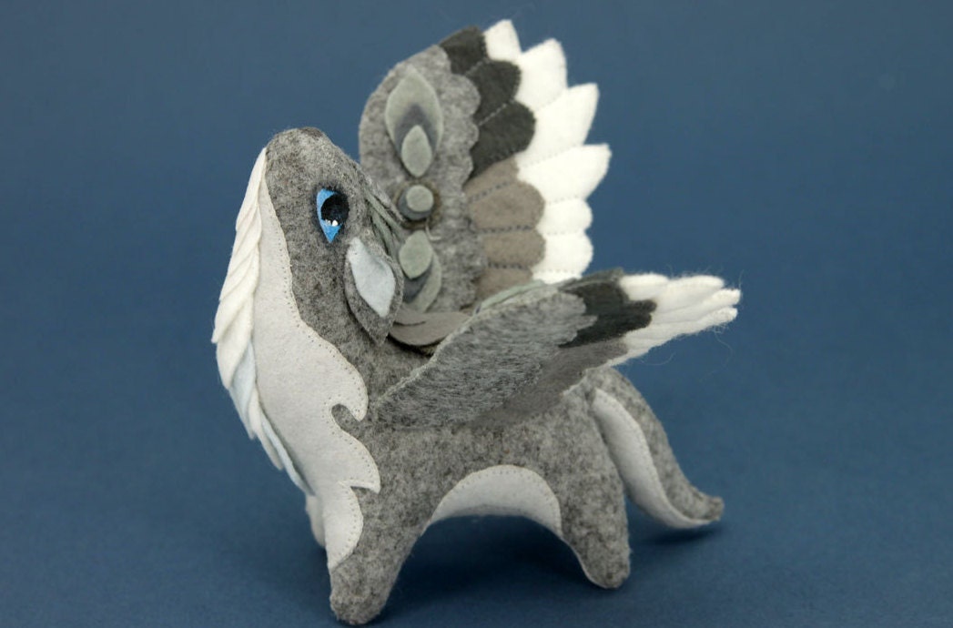 winged wolf plush