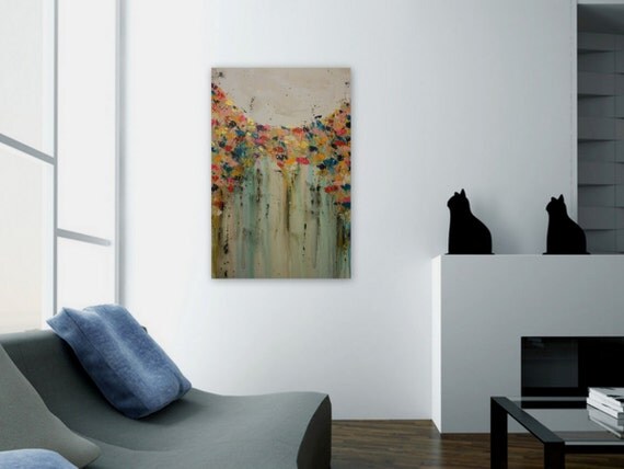 Abstract Painting Original Large 36 Floral Wall Art by Itisfine